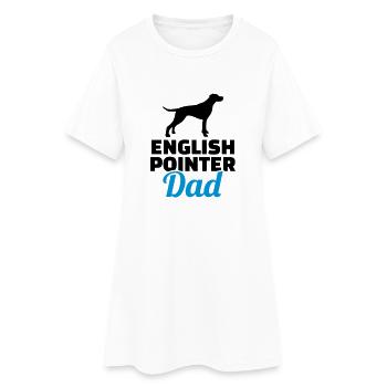 English Pointer - Robe T-shirt Femme - blanc - Devant