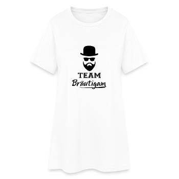 Team Bräutigam JGA Junggesellenabschied Party cool - Frauen T-Shirt-Kleid - Weiß - Vorne