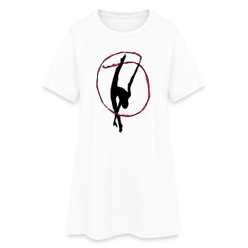Gymnastique rythmique - Robe T-shirt Femme - blanc - Devant