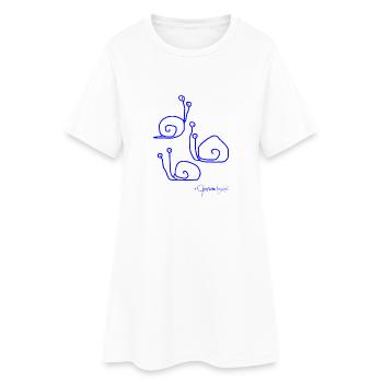 Escargotsmeeting © Chyropterum Innoxius - Robe T-shirt Femme - blanc - Devant