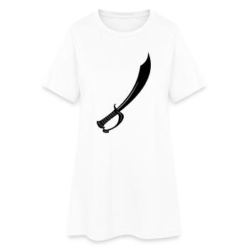 Épée - Robe T-shirt Femme - blanc - Devant