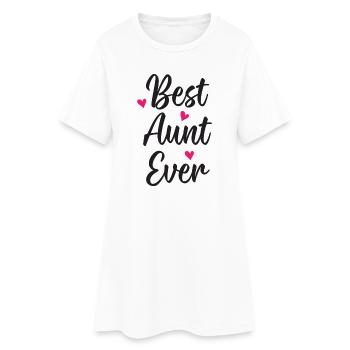 Beste Tante aller Zeiten - Frauen T-Shirt-Kleid - Weiß - Vorne
