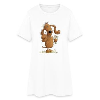 Drôle Teckel Fille Teckel I Teckel I Chien - Robe T-shirt Femme - blanc - Devant