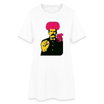 Homme d’art étrange - Robe T-shirt Femme - blanc - Devant