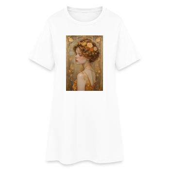Eternal Beauty – oil on canvas - Women’s T-Shirt Dress - white - Front
