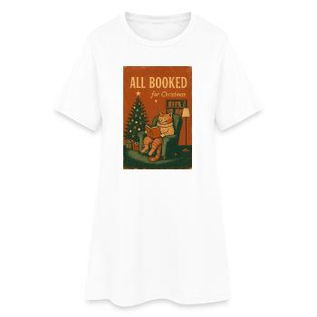 Tous réservés pour Noël, Love Cats - Robe T-shirt Femme - blanc - Devant