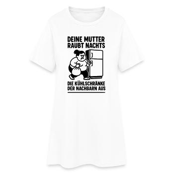 Ton frigo de blagues de mère - Robe T-shirt Femme - blanc - Devant