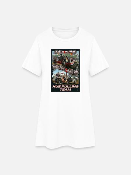 Vintage radial Engine  - Robe T-shirt Femme - blanc