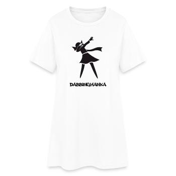 DABBING HANKA - Women’s T-Shirt Dress - white - Front