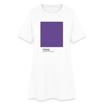 Stärke entsteht im Widerstand Poster - Frauen T-Shirt-Kleid - Weiß - Vorne