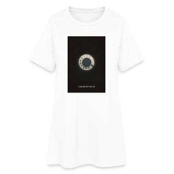 Dialing Memories – Vintage Telefon - Frauen T-Shirt-Kleid - Weiß - Vorne