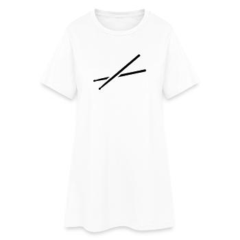 Drums - Women’s T-Shirt Dress - white - Front