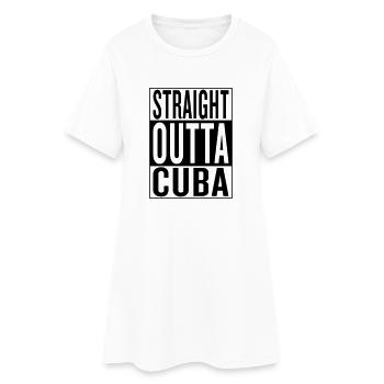 Cuba - Women’s T-Shirt Dress - white - Front