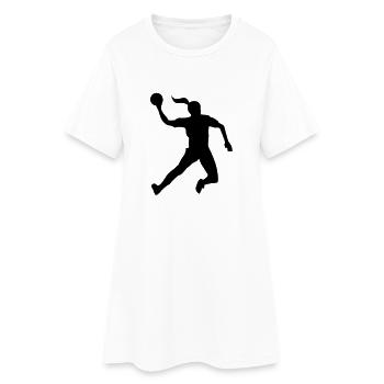 Handball female - Robe T-shirt Femme - blanc - Devant