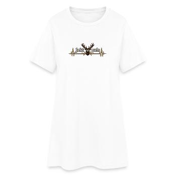 Hunting Pulse Heart - Women’s T-Shirt Dress - white - Front