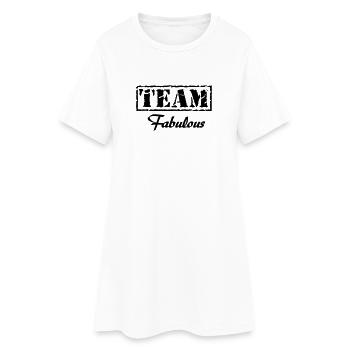 Team Fabulous - Robe T-shirt Femme - blanc - Devant