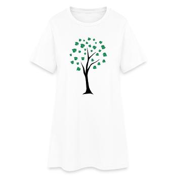 arbre - Robe T-shirt Femme - blanc - Devant
