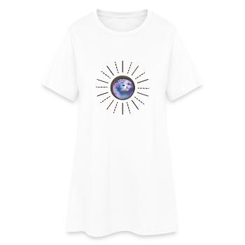 Chaton mignon aux couleurs douces - Robe T-shirt Femme - blanc - Devant