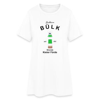 Leuchtturm Bülk, Strande, Kieler Förde, Ostsee - Frauen T-Shirt-Kleid - Weiß - Vorne