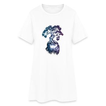 Arbre symbolique – Illustration de la force intérieure - Robe T-shirt Femme - blanc - Devant