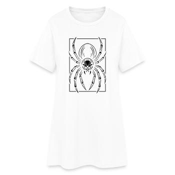 Araignée stylisée - Robe T-shirt Femme - blanc - Devant