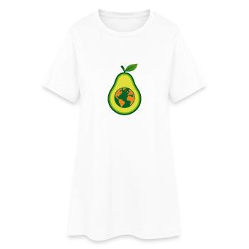 Avocado Love – Sain et heureux - Robe T-shirt Femme - blanc - Devant
