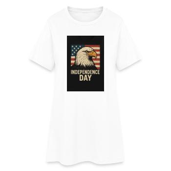 5238F232-5A1D-4004-B7B7-942E4CB1A05F - Robe T-shirt Femme - blanc - Devant
