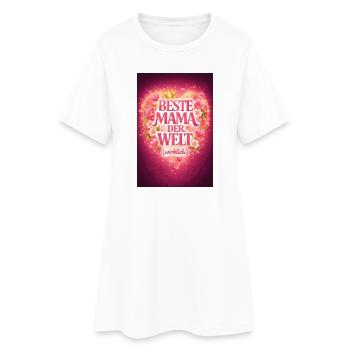 Beste Mama Der Welt Wirklich - Frauen T-Shirt-Kleid - Weiß - Vorne