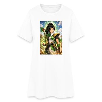 DZ Manga – Femme - Robe T-shirt Femme - blanc - Devant