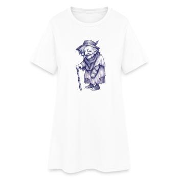 Mamie surréaliste - Robe T-shirt Femme - blanc - Devant