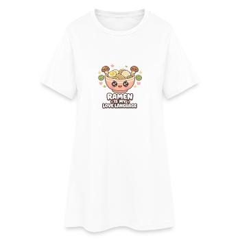 Le ramen, c’est la vie - Robe T-shirt Femme - blanc - Devant