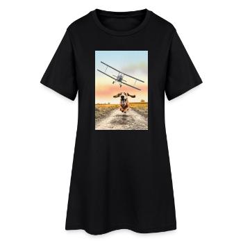 North by Northwest - Dog Edition - Women’s T-Shirt Dress - black - Front