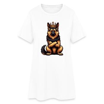 Berger allemand Chiens de berger Chiens de berger - Robe T-shirt Femme - blanc - Devant