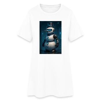 RockyZoo21 - Women’s T-Shirt Dress - white - Front