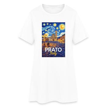Prato, Italie. - Robe T-shirt Femme - blanc - Devant