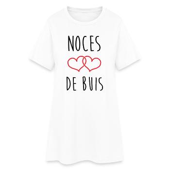 Noces de Buis 56 ans de mariage - Robe T-shirt Femme - blanc - Devant