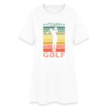 Golf - Frauen T-Shirt-Kleid - Weiß - Vorne