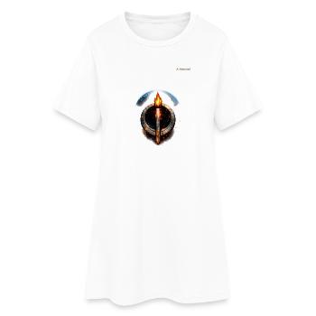 moonarc_lunar_sigil_tranparant - Robe T-shirt Femme - blanc - Devant