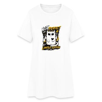 Not Perfect – Édition Limitée Chat - Robe T-shirt Femme - blanc - Devant