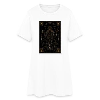 Moon Witch - Women’s T-Shirt Dress - white - Front