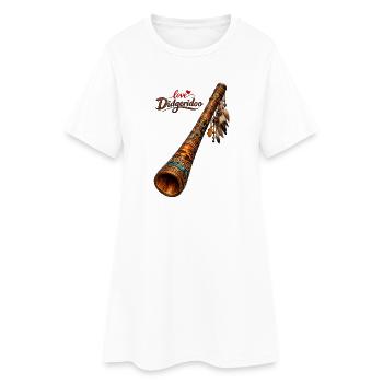 J’adore Dedgeredoo 2 - Robe T-shirt Femme - blanc - Devant