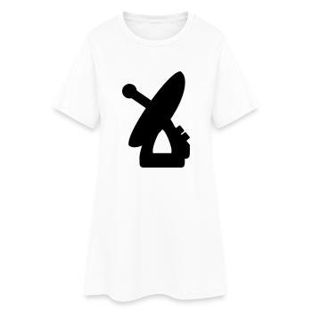 Radar Machine Device Gift Idea Recording - Women’s T-Shirt Dress - white - Front