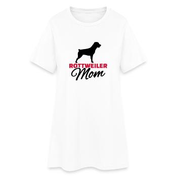 Rottweiler Mom - Robe T-shirt Femme - blanc - Devant