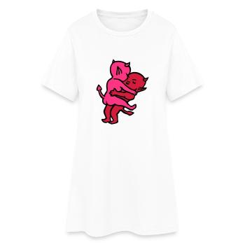 devil-sex ... of wicki_de - Women’s T-Shirt Dress - white - Front