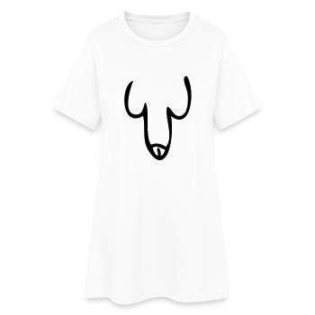 pene - Robe T-shirt Femme - blanc - Devant