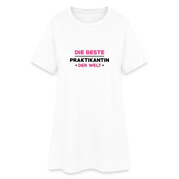 Praktikant Praktikantin Praktikum Kollege Büro - Frauen T-Shirt-Kleid - Weiß - Vorne