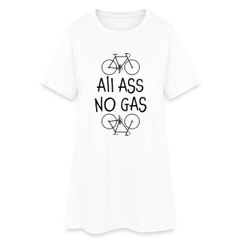 Tous Ass Non Gaz - chemise non seulement pour les cyclistes - Robe T-shirt Femme - blanc - Devant