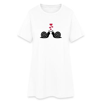 Snails - Women’s T-Shirt Dress - white - Front