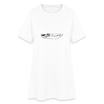 boat - Women’s T-Shirt Dress - white - Front