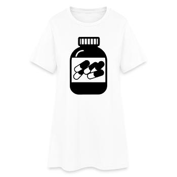 Capsules - Robe T-shirt Femme - blanc - Devant